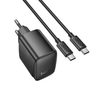 Hoco CS61A 30W Fast Charger with Type-C Cable | Dual USB Port