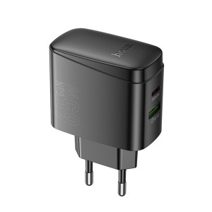 Cargador Rápido HOCO CS63A 65W USB-C + USB-A | Potente y Seguro