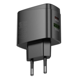 Cargador Rápido HOCO CS63A 65W USB-C + USB-A | Potente y Seguro