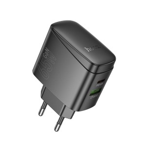 Cargador Rápido HOCO CS63A 65W USB-C + USB-A | Potente y Seguro