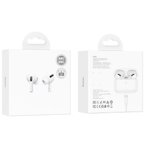 Hoco EW68 ANC+ENC Bluetooth Headphones (White) | Wireless and Noise-Canceling