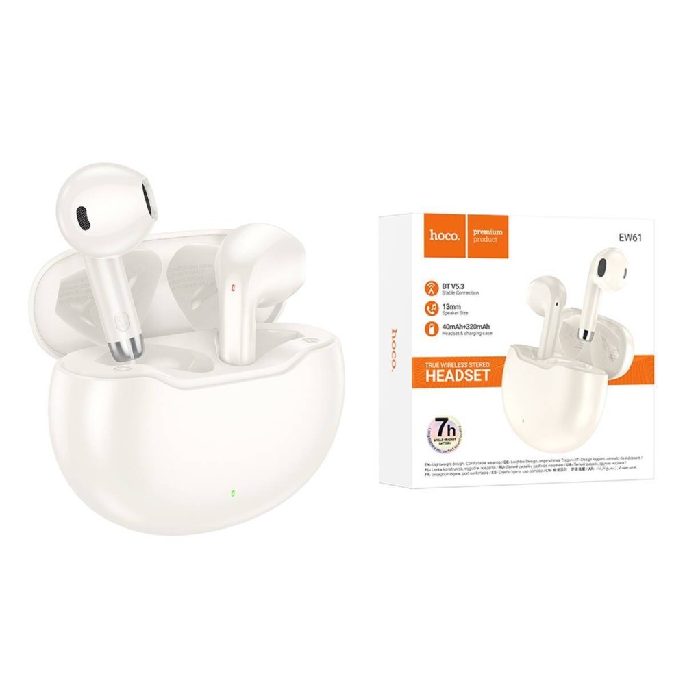 Hoco EW61 Audífonos Bluetooth In-Ear | True Wireless, 7H de Autonomía