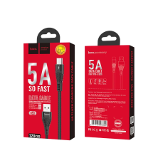 Cable Hoco U53 USB-A a Tipo-C 5A 1,2m – Carga Rápida y Alta Durabilidad