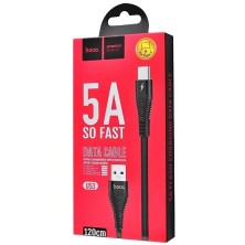 Cable Hoco U53 USB-A a Tipo-C 5A 1,2m – Carga Rápida y Alta Durabilidad