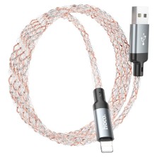 HOCO U112 1M USB to Lightning Cable – RGB LED, 2.4A Fast Charging