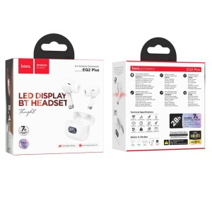 Audífonos Hoco EQ2 Plus Bluetooth 5.4 | Sonido Estéreo y Batería de Larga Duración