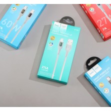 Cable Hoco U120 Transparent Explore – Carga Inteligente y Diseño LED