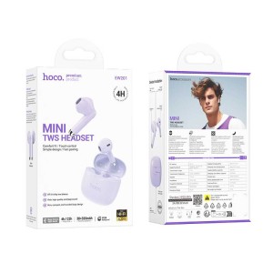 Audífonos Inalámbricos Hoco EW201 | Bluetooth 5.4, Sonido Premium y Control Táctil