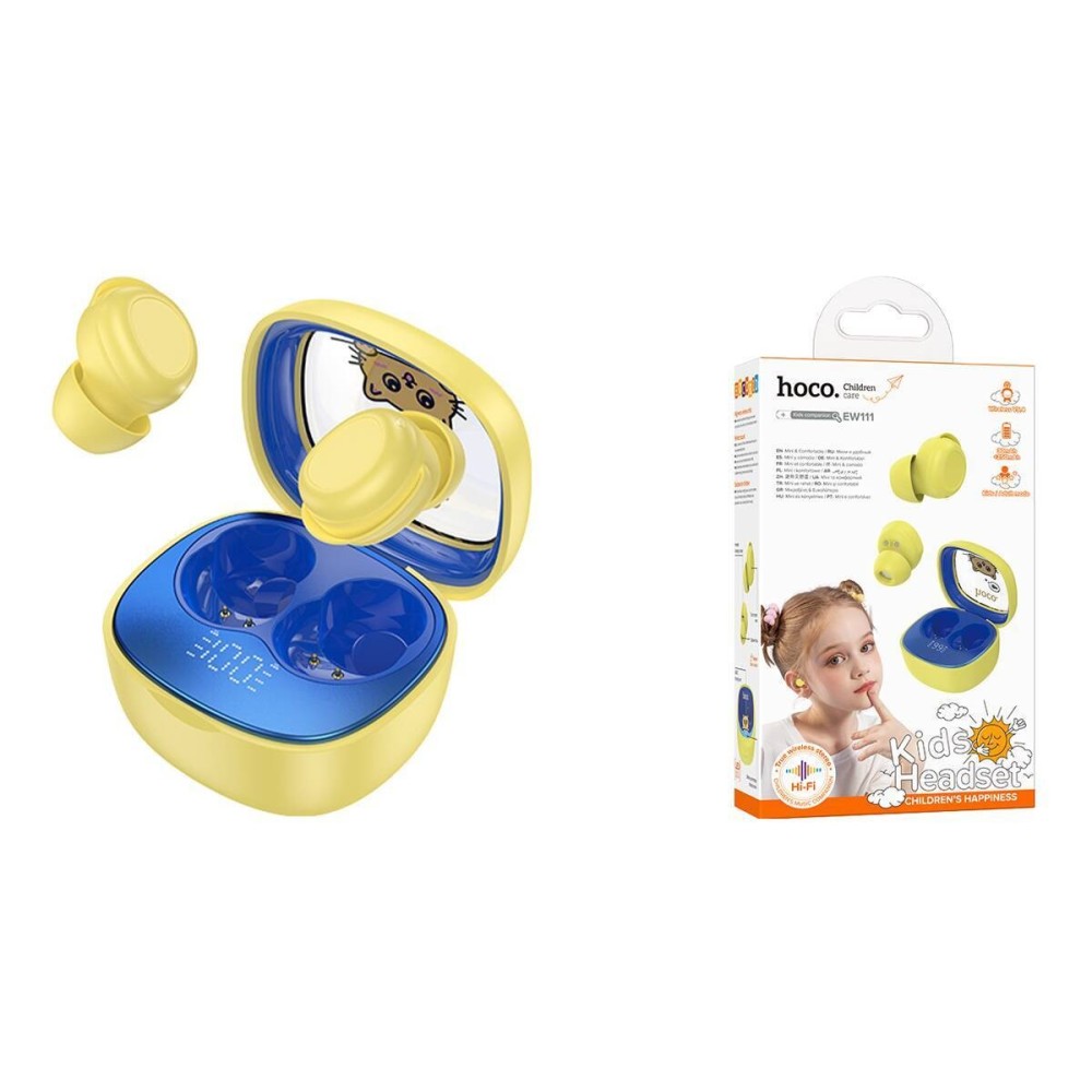 Audífonos Bluetooth Hoco EW111 para Niños – Inalámbricos, Livianos y Seguros 🎧