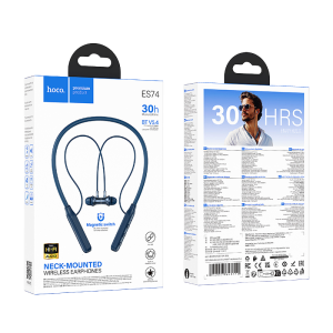 Audífonos Bluetooth Deportivos Hoco ES74 – 30h de batería, Neckband Magnético