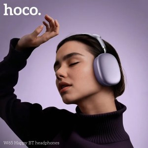 Audífonos Hoco W65 Bluetooth 5.4 HiFi – Hasta 45h de batería | Inalámbricos con Micrófono