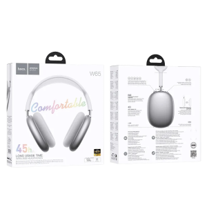 Audífonos Hoco W65 Bluetooth 5.4 HiFi – Hasta 45h de batería | Inalámbricos con Micrófono