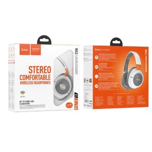 Audífonos Bluetooth Hoco W43 – HiFi, 25h, AUX y TF Card
