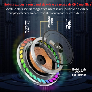 Soporte Auto con Carga Inalámbrica 20W y Aromatizador