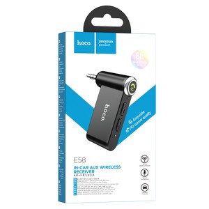 Receptor Bluetooth Hoco E58 AUX 3.5mm para Auto y Audio