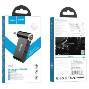 Hoco E58 AUX 3.5mm Bluetooth Receiver for Car Audio