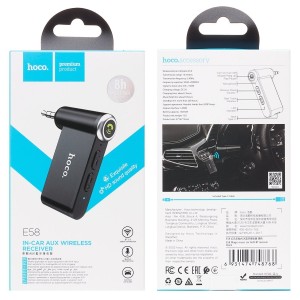 Receptor Bluetooth Hoco E58 AUX 3.5mm para Auto y Audio