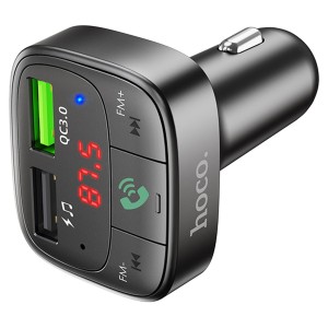Transmisor FM Bluetooth Hoco E59 con Carga Rápida USB QC 3.0