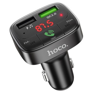 Transmisor FM Bluetooth Hoco E59 con Carga Rápida USB QC 3.0