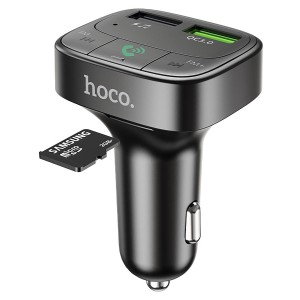 Transmisor FM Bluetooth Hoco E59 con Carga Rápida USB QC 3.0