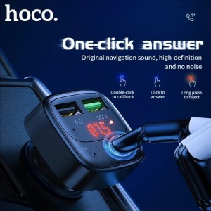 Transmisor FM Bluetooth Hoco E59 con Carga Rápida USB QC 3.0
