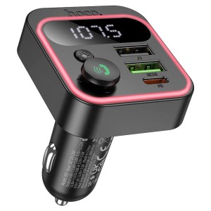 Hoco E85 38W Car Charger with Bluetooth & FM | PD/QC Fast Charging