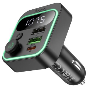 Hoco E85 38W Car Charger with Bluetooth & FM | PD/QC Fast Charging