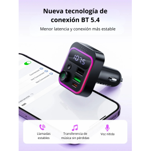 Hoco E85 38W Car Charger with Bluetooth & FM | PD/QC Fast Charging