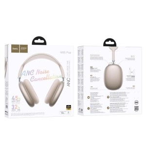 Audífonos Hoco W65 Bluetooth 5.4 HiFi – Hasta 45h de batería | Inalámbricos con Micrófono
