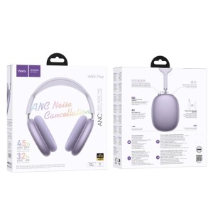 Audífonos Hoco W65 Bluetooth 5.4 HiFi – Hasta 45h de batería | Inalámbricos con Micrófono