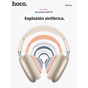 Audífonos Hoco W65 Plus Happy ANC | Bluetooth 5.4, ANC y 45h de Batería – CDCTECNO