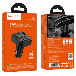 Hoco E87 35W PD USB-C Bluetooth FM Transmitter | CDCTECNO