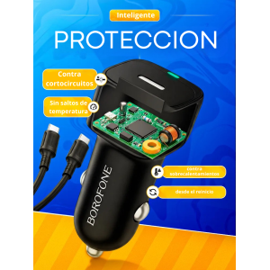 Borofone BZ34A PD 20W USB-C Auto Charger with Type-C Cable