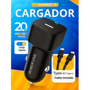 Borofone BZ34A PD 20W USB-C Auto Charger with Type-C Cable