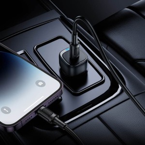 Cargador Auto BOROFONE BZ34A PD 20W USB-C + Cable Lightning