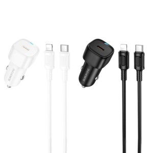 BOROFONE BZ34A PD 20W USB-C Auto Charger + Lightning Cable