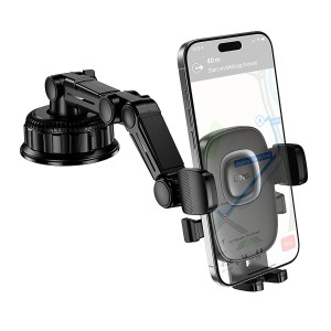 Soporte Auto Hoco H89 Crown con Ventosa | Para Teléfonos 4.5–7”