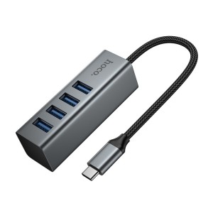 HOCO HB1C 4-in-1 USB Type-C Hub | 4×USB 3.0 High Speed