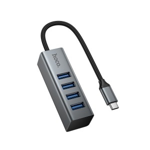 HOCO HB1C 4-in-1 USB Type-C Hub | 4×USB 3.0 High Speed