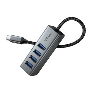 HOCO HB1C 4-in-1 USB Type-C Hub | 4×USB 3.0 High Speed