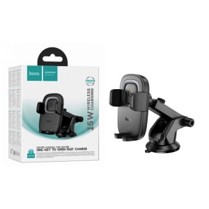 HOCO HW32 Crown Car Mount Wireless Charging 15W Console
