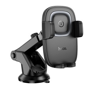 Soporte Auto HOCO HW32 Crown Carga Inalámbrica 15W Consola
