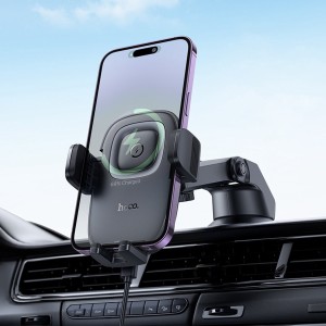 HOCO HW32 Crown Car Mount Wireless Charging 15W Console