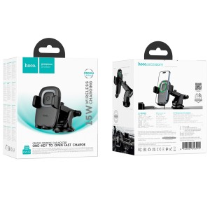 HOCO HW32 Crown Car Mount Wireless Charging 15W Console