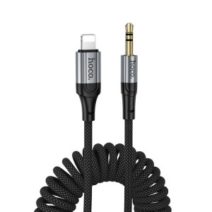 Cable de Audio Conversor Lightning a Aux 3.5 mm de Resorte 1,5 m HOCO UPA33A